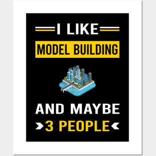 3 People Model Building Builder Posters and Art